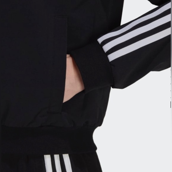 NWT Women Size Small Adidas Essentials 3-Stripes Multi-sport Track Jacket Black - Picture 6 of 13